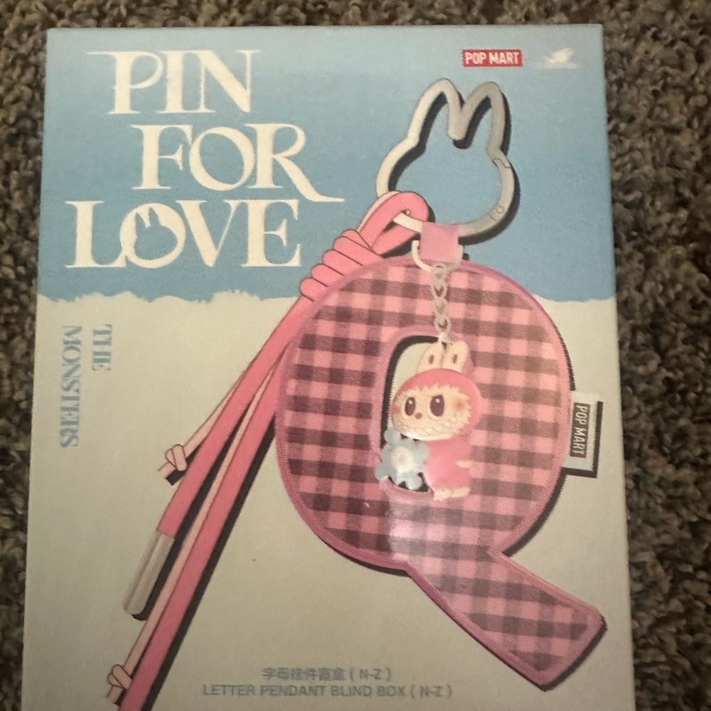 Pop Mart Pin for Love Letter Pendant &